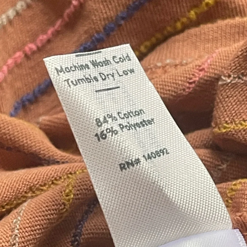 Marine Layer Women’s Classic Crew Aragon Multi Stripe Tee Shirt Size Medium NWT - Picture 5 of 9